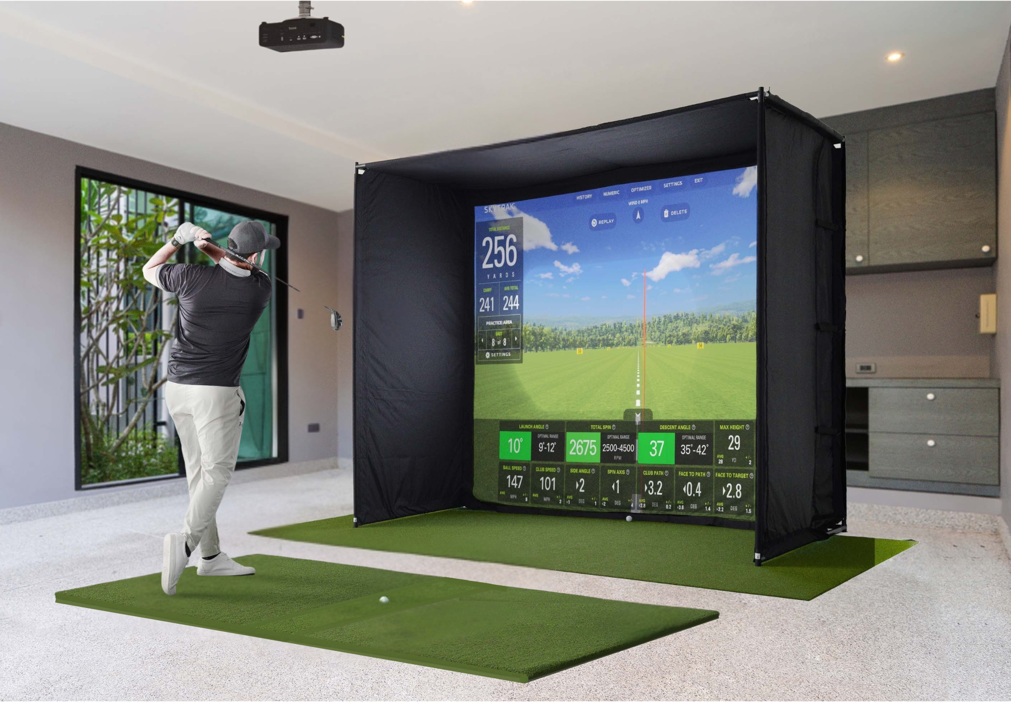 Golf Simulator Room Size Guide: How Much Space Do You Really Need?