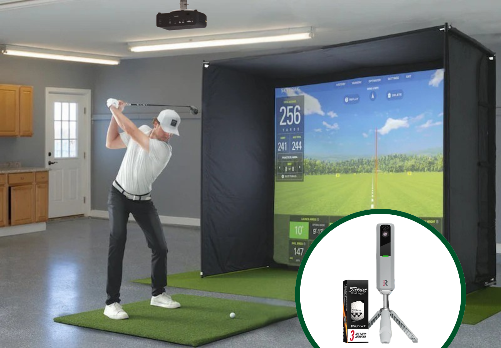 Simulator Package 10' 4K (Floor Launch Monitor)