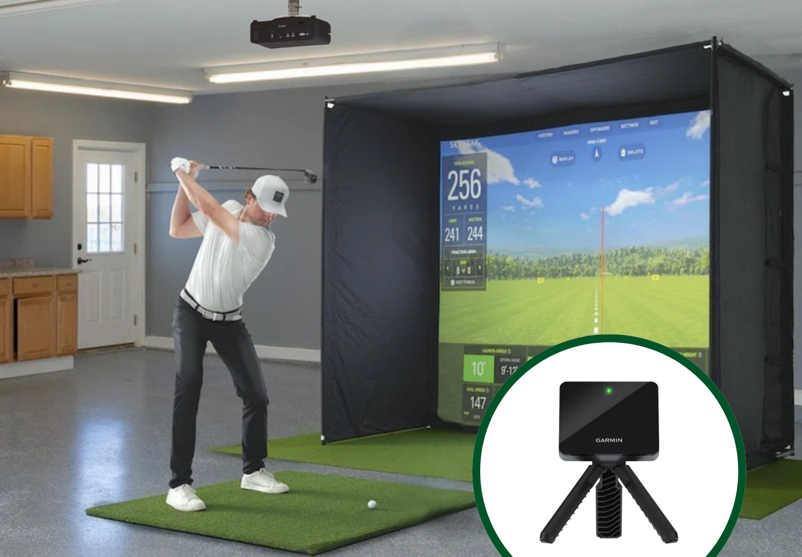 Simulator Package 10' 4K (Floor Launch Monitor)