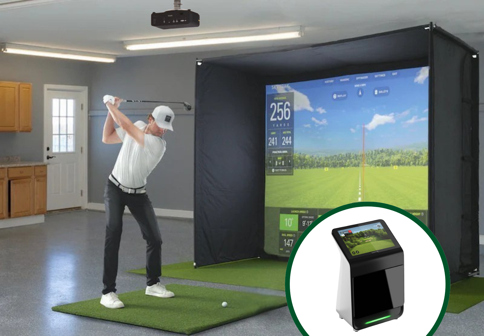 Simulator Package 10' 4K (Floor Launch Monitor)