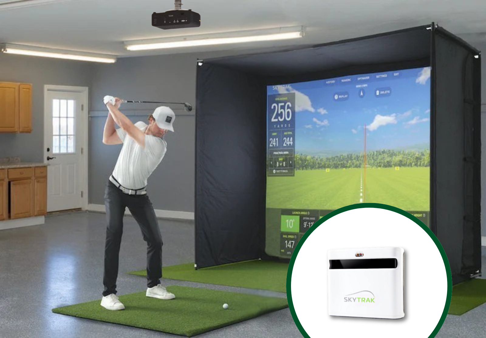 Simulator Package 10' 4K (Floor Launch Monitor)