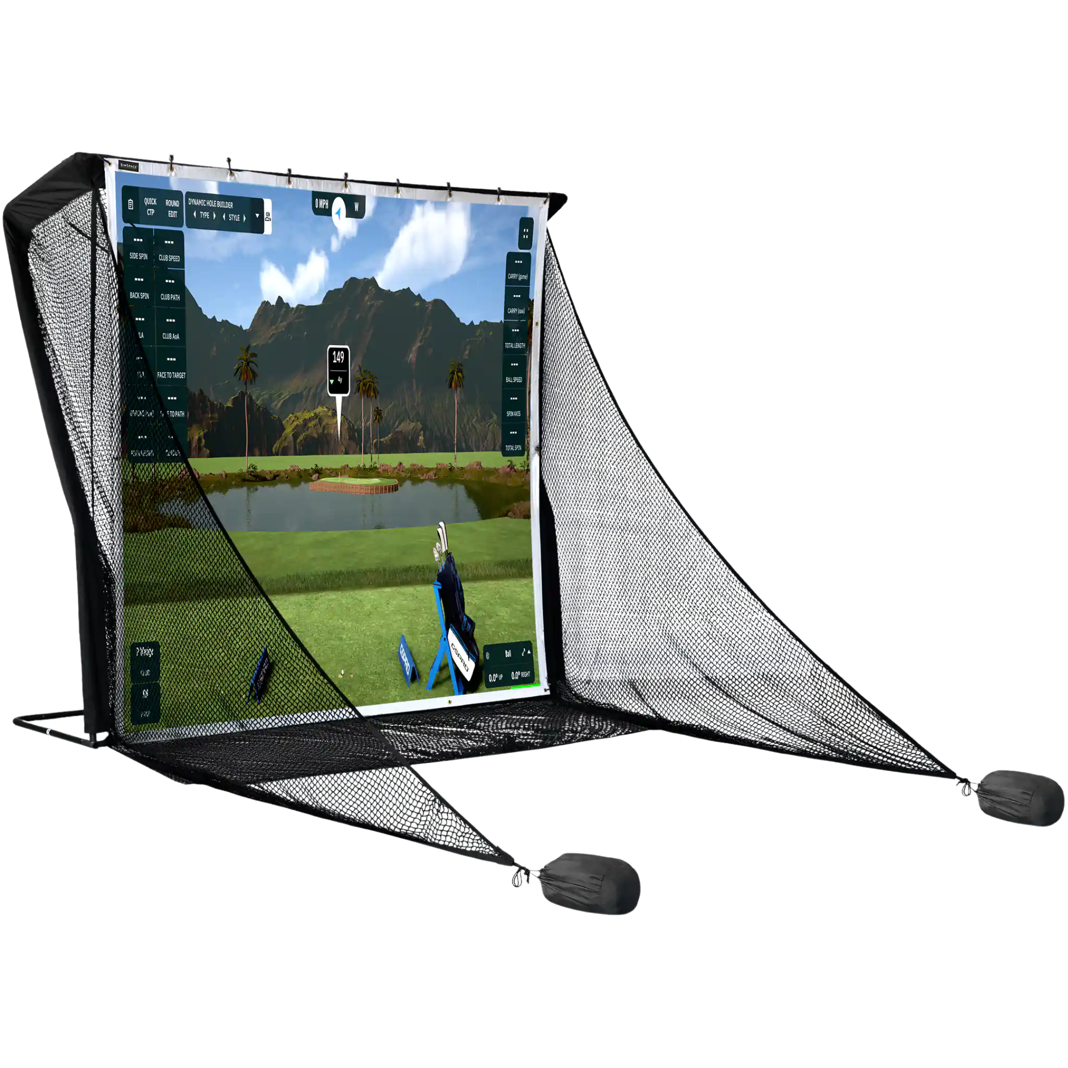SimSpace Deluxe Practice Net + Impact Screen