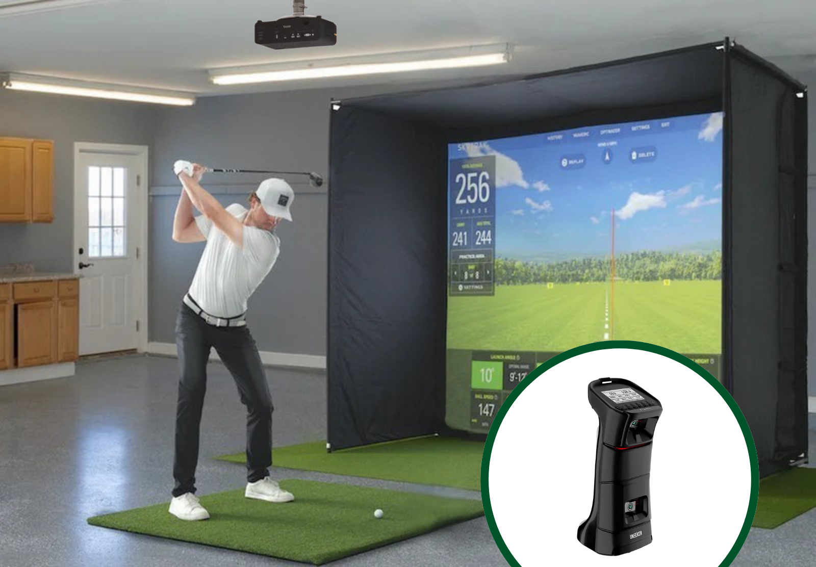 Simulator Package 10' 4K (Floor Launch Monitor)